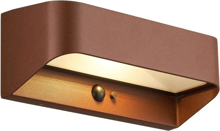 Nordlux - LED solárne svietidlo so senzorom MARCELLIO LED/5W/5V IP54 hnedá