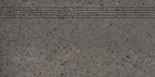 Schodovka Rako Piazzetta čierna 30x60 cm mat DCPSE789.1