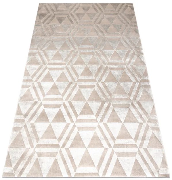 Koberec PEARL 51323C geometrický / štrukturálny, béžový