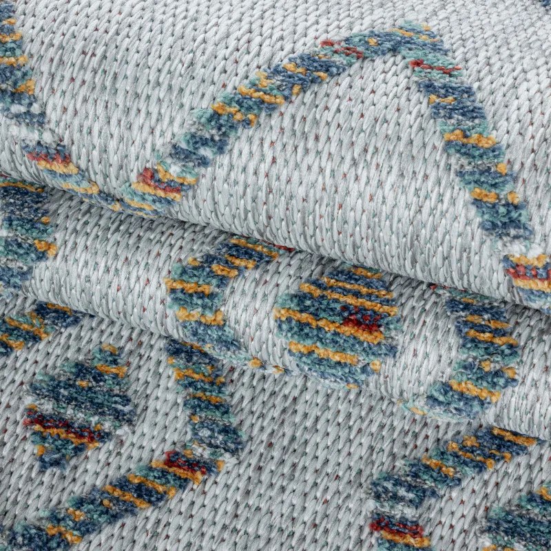 Ayyildiz, Kusový koberec Bahama 5152 Multi – na von aj na doma, 80x250, šedá, chodba / predsieň