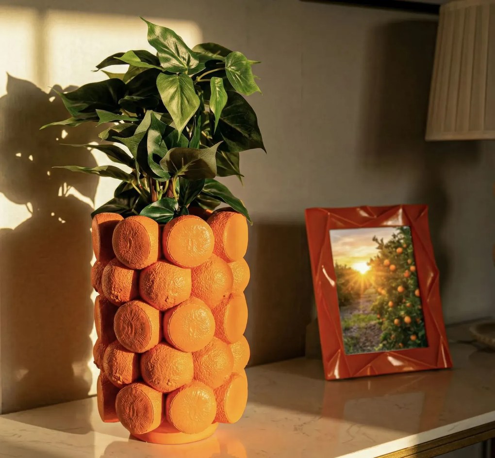 Váza Orange 28 cm oranžová