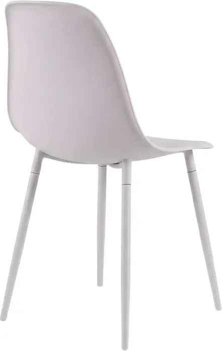Jedálenská stolička OSAKA plastová, ružovo-sivá