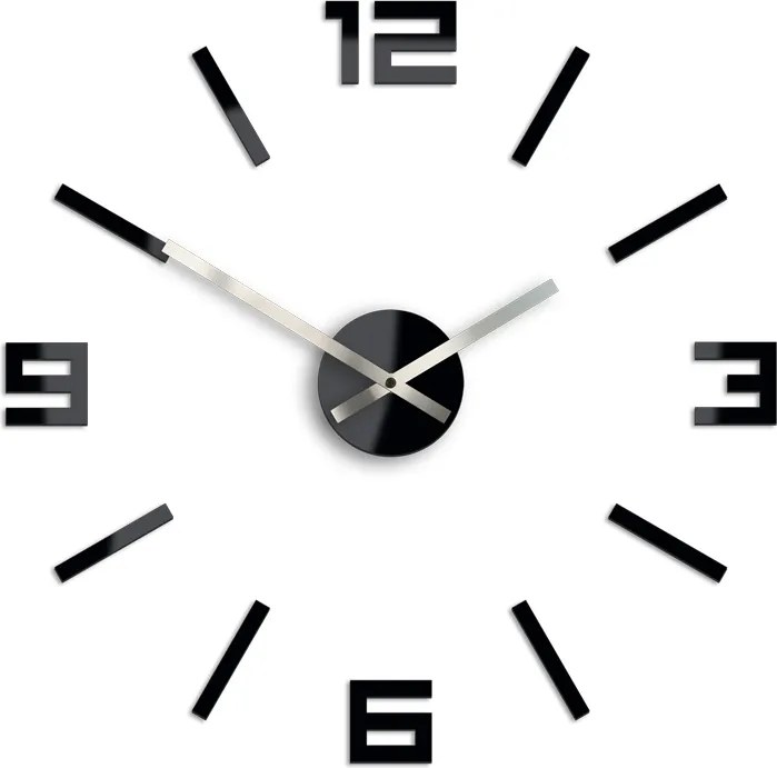 Moderné nástenné hodiny ARABIC BLACK black