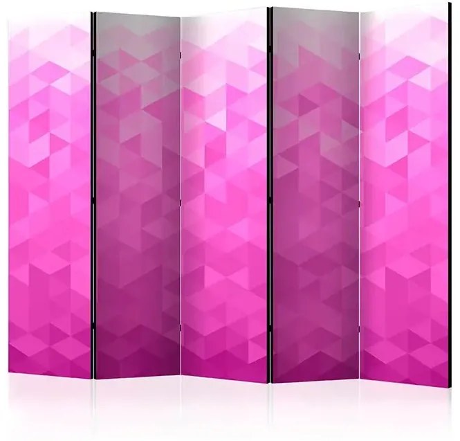 Paraván - PInk pixel II [Room Dividers] Veľkosť: 225x172, Verzia: Akustický