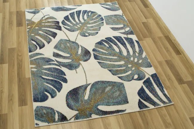 Koberec Emily 2918A Monstera lístie krémový