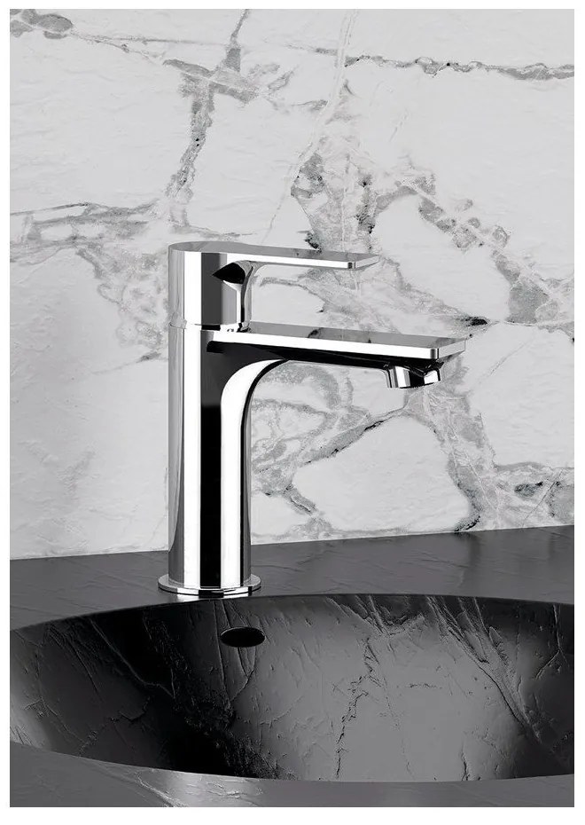 Stojančeková umývadlová batéria v lesklej striebornej farbe Pax – Sapho