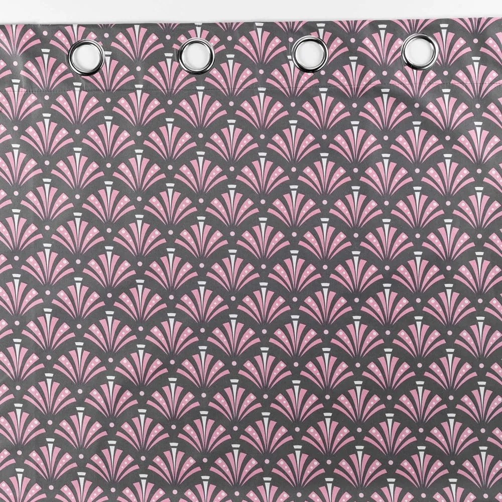 Ružovo-sivý zatemňovací záves z mikrovlákna 135x260 cm Surya – douceur d'intérieur