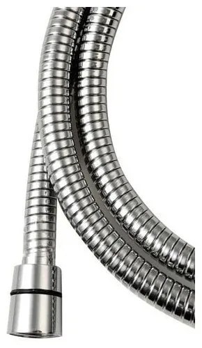 Sprchová hadica z nehrdzavejúcej ocele v lesklo striebornej farbe Lux – Sapho