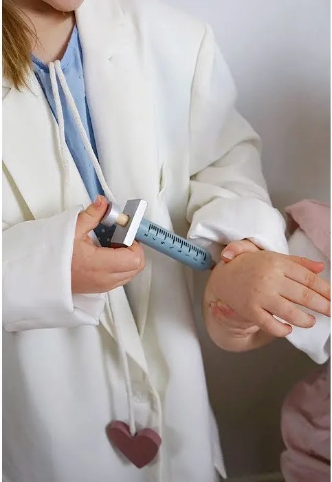 Lekársky kufrík pre deti strieborný