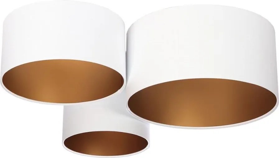 Stropné svietidlo SPACE 3xE27/60W/230V biela/zlatá