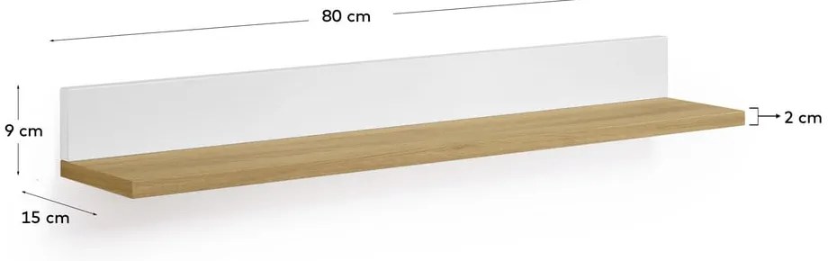 Police v dubovom dekore Kave Home Abilen