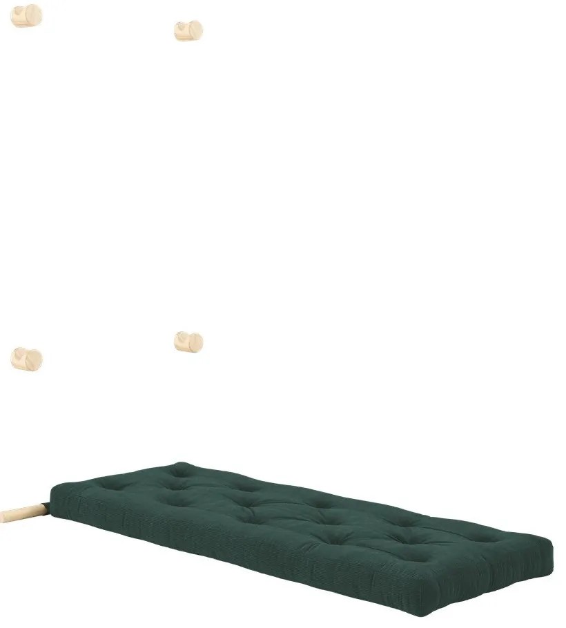 Tmavozelené menčestrové kreslo Hooked – Karup Design