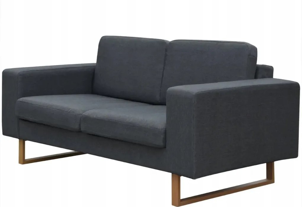 vidaXL 2-osové a 3-osové pohovky, tmavošedé