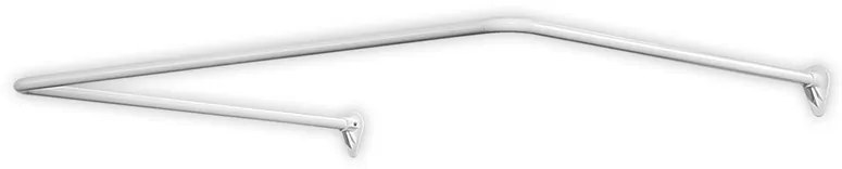 Erga, univerzálna tyč 90x90x90 cm/20 mm pre sprchový záves, biela, ERG-72502