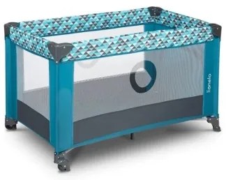 Lionelo - Cestovná postieľka STEFI tyrkysová