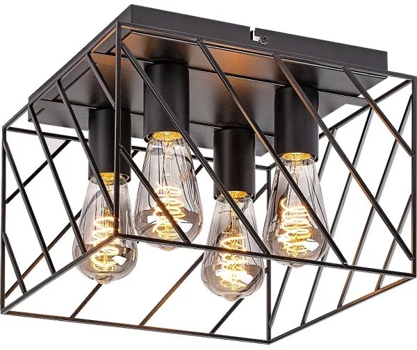 Rabalux 71027 - Stropné svietidlo BOROO 4xE27/25W/230V