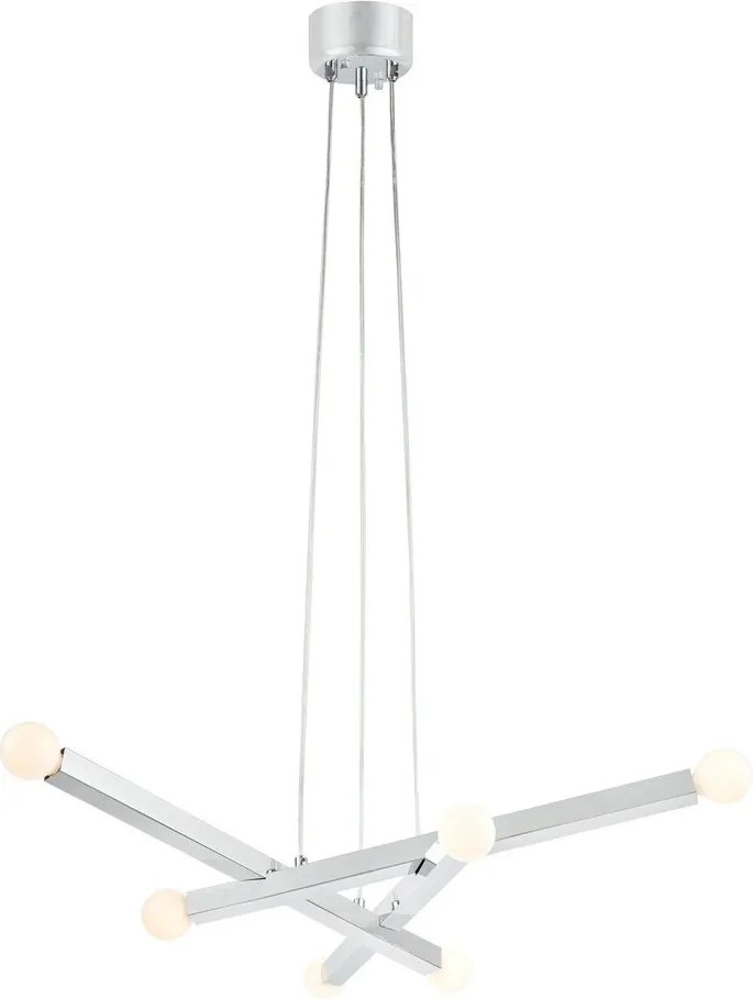 Kovové závesné svietidlo v striebornej farbe Stack – Markslöjd