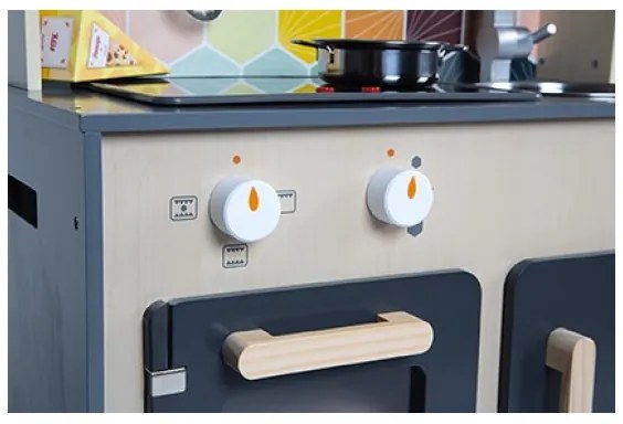 Janod - Drevená kuchynka s LED doskou MOZAIC 2xLR6