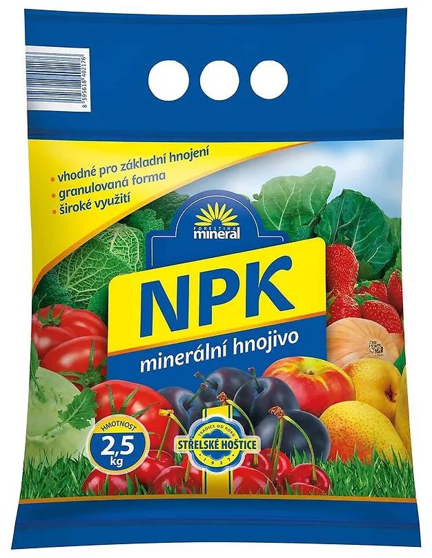 Mineral - minerálne NPK 11-7-7  2,5 kg NOVÝ EAN