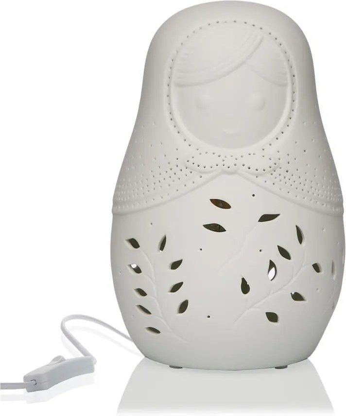 BonamiStolová porcelánová lampa v tvare matriošky Versa