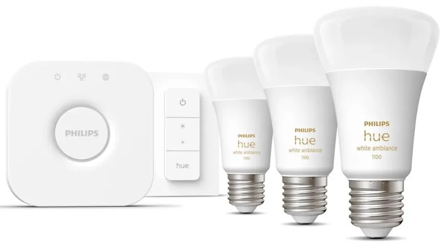 Inteligentný štartovací balíček 5 ks E27, 11 W White ambiance – Philips Hue