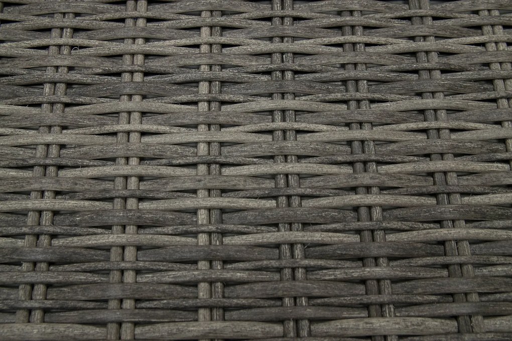 Deokork Ratanové stolík/taburet 73 x 73 cm BORNEO LUXURY (sivá)