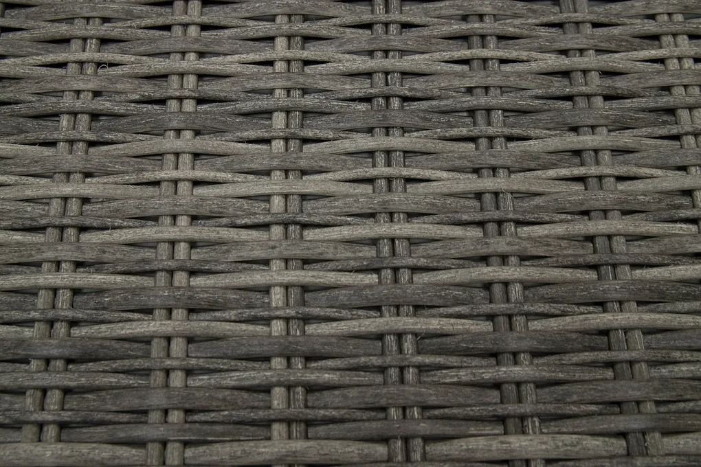 Deokork Ratanové stolík/taburet 73 x 73 cm BORNEO LUXURY (sivá)