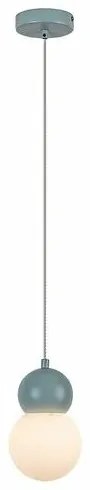 Rabalux 72279 závesné svietidlo z kovu a skla Gellia, modrá