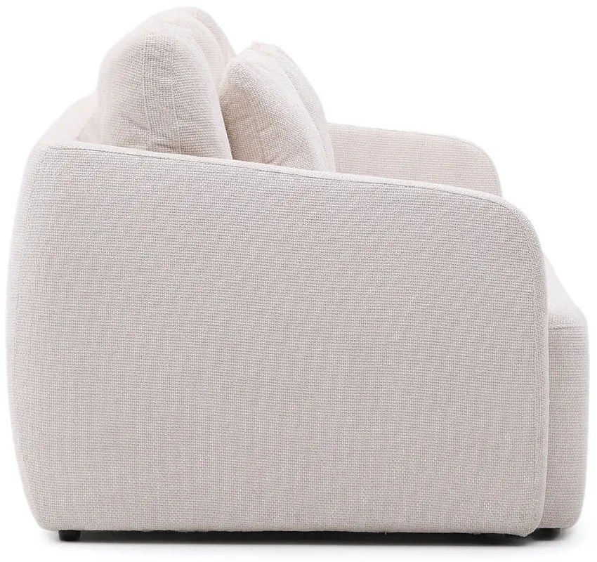 Krémová ženilková rozkladacia pohovka 225 cm Laira – Kave Home