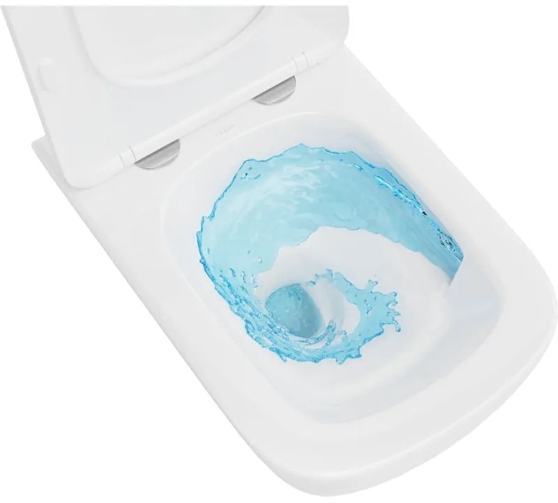 Mexen Timo, závesná WC misa 555x370x335 mm, Rimless Tornádo, biela lesklá, 3365XX00T