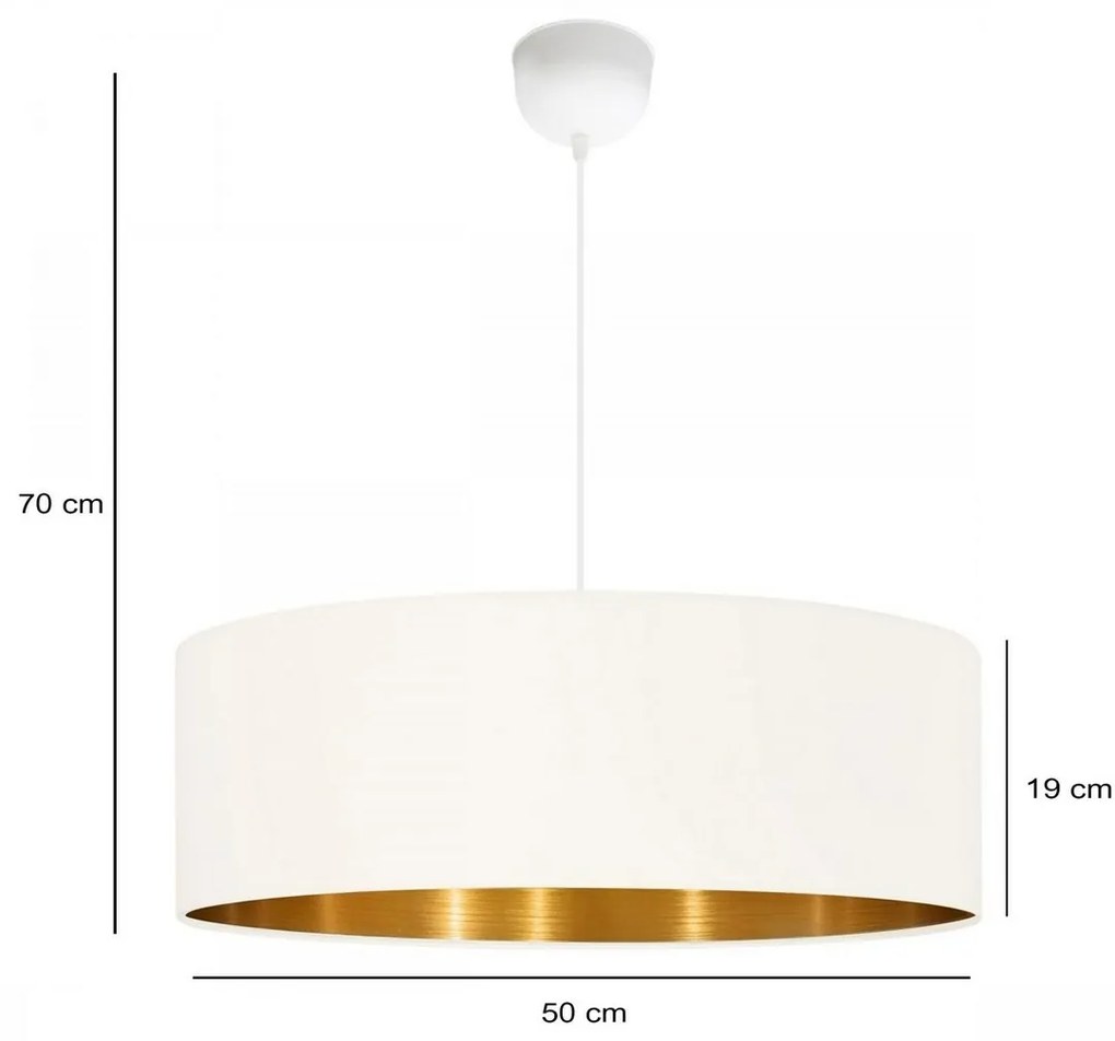 Závesný luster AYD-3549 Aurora, biela
