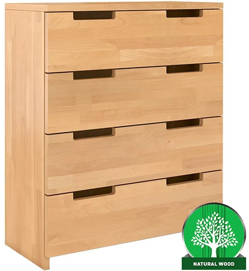 Komoda drevená buk 4s Skandica Spectrum Prirodzené