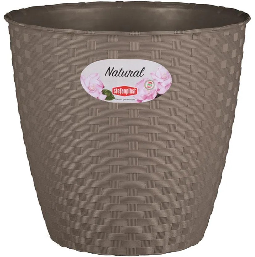 Kvetináč Natural 29 cm sivý