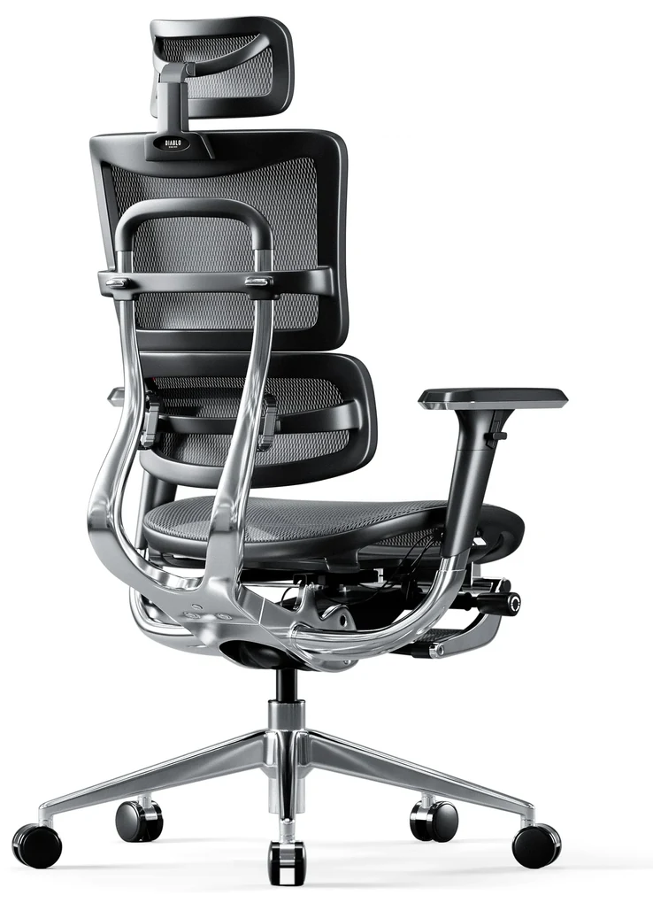 Kancelárska ergonomická stolička Diablo V-Master, čierno-šedá