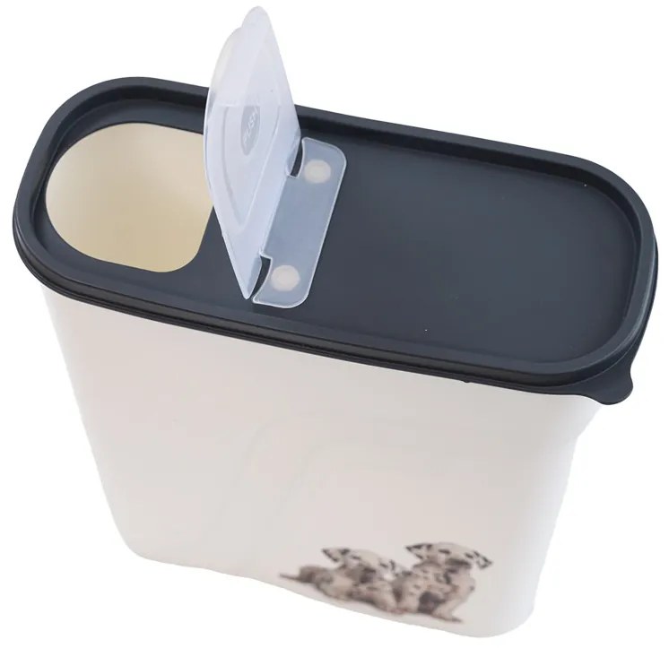 Biely plastový box na granule 4l