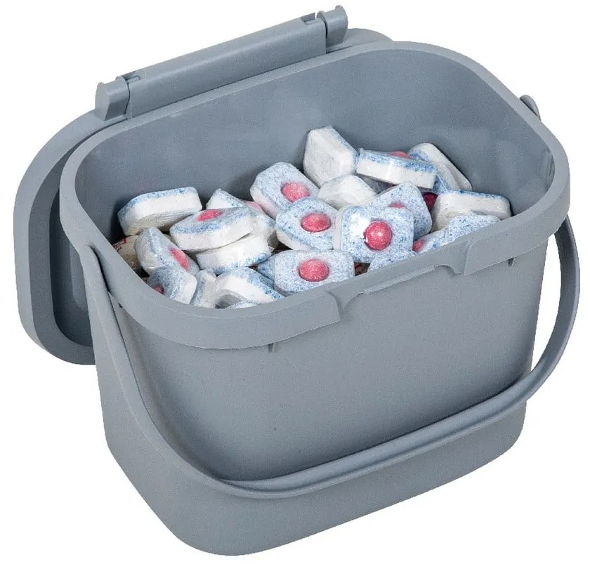 Sivá nádoba na kompostovateľný odpad z recyklovaného plastu Addis Eco Range