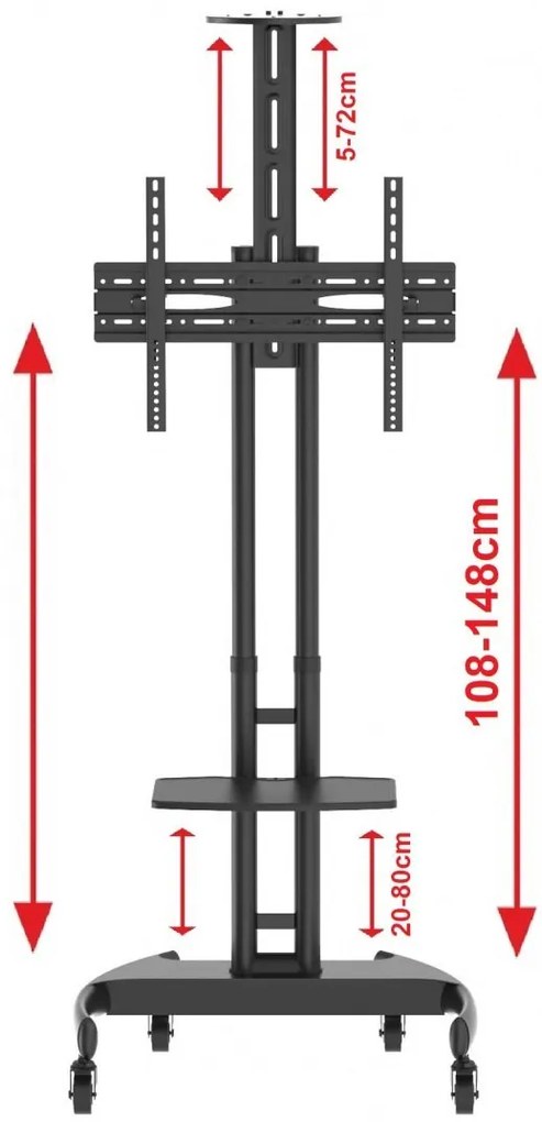 JAKS MOBILNÝ STOJAN NA TELEVÍZOR 32"-80", KART11