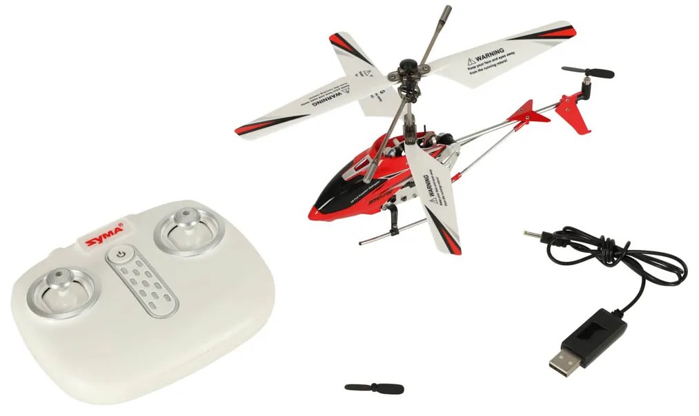 KIK Syma S107H RC vrtuľník 2,4 GHz, červený