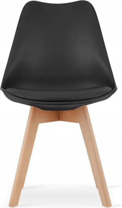 Jedálenská zostava TODI 80cm okrúhly stolový set čierny a 2 stoličky MARK čierne + 2 stoličky MARK čierne  ZADARMO