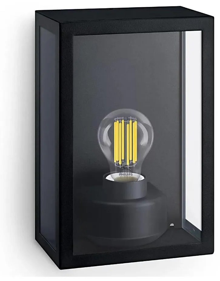 Philips - Vonkajšie nástenné svietidlo ALZOR 1xE27/25W/230V IP44