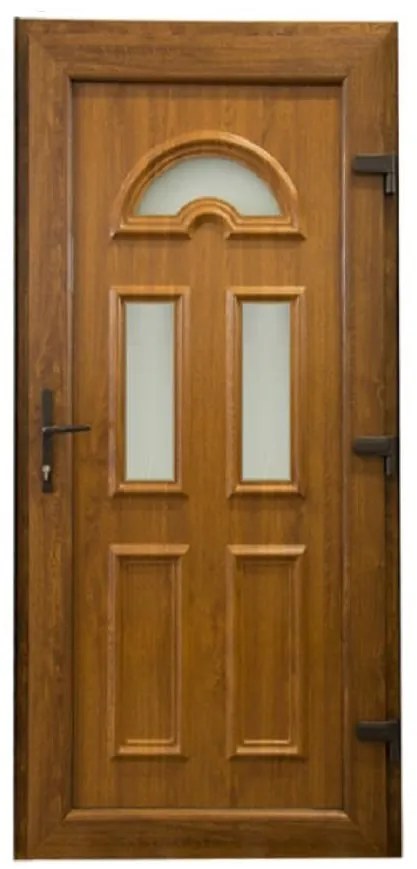 Dvere vchodové Ana 2 D24 90P zlatý dub