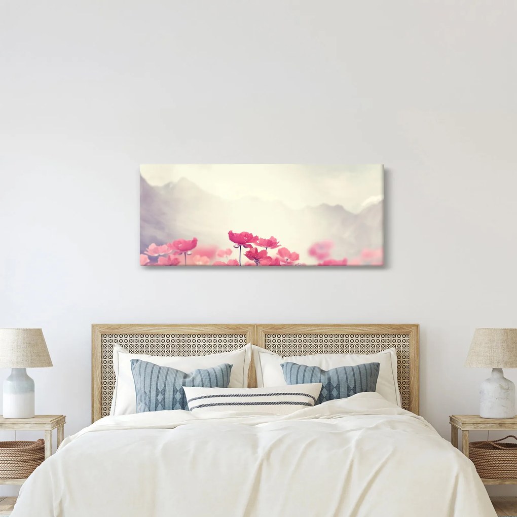 Obraz - Vlčie maky (120x50 cm)