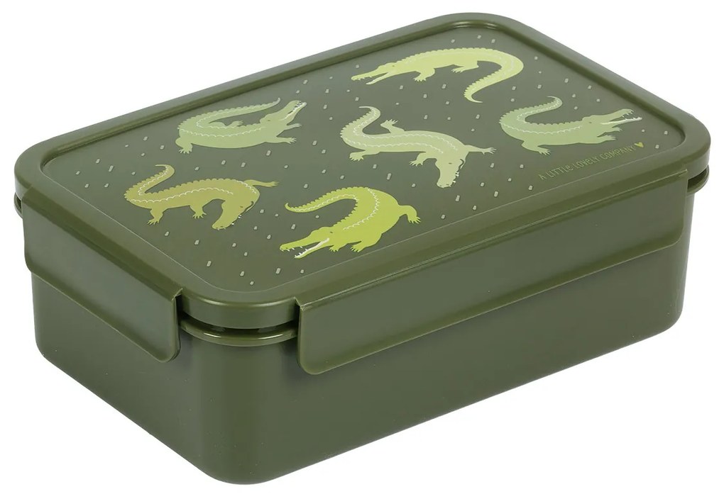 A Little Lovely Company - škatuľka na desiatu - krokodíl
