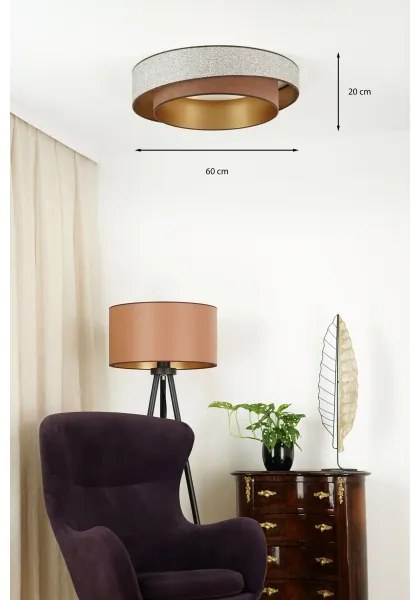 Brilagi - LED Stropné svietidlo VEGAS SHINE LED/24W/230V pr. 60 cm hnedá