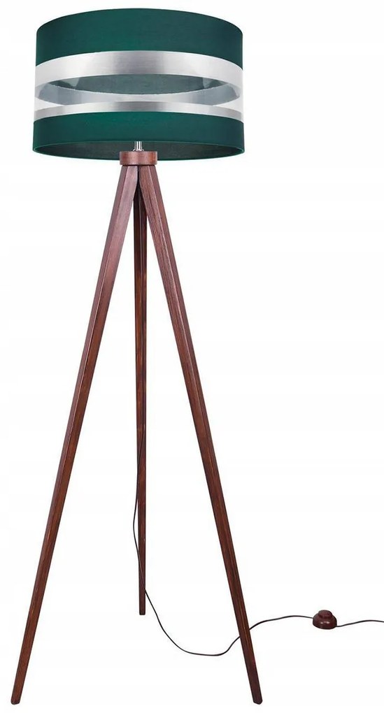 Stojacia lampa Intense Chrome, 1x textilné tienidlo (výber zo 6 farieb), (výber z 5 farieb konštrukcie), (fi 35cm)