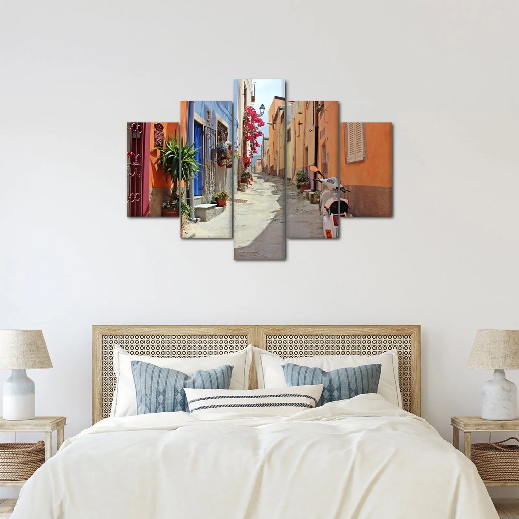 Obraz ulice na Sardínii (150x105 cm)