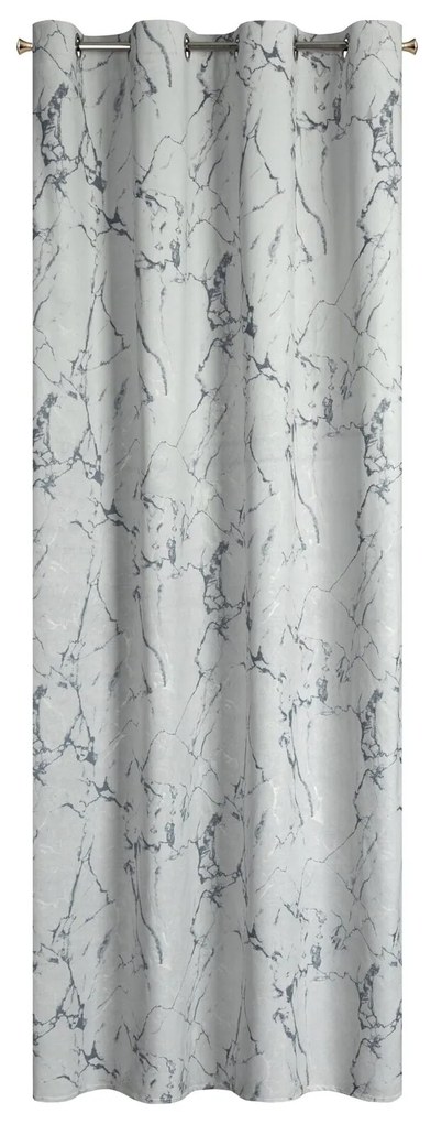 ZATEMŇOVACÍ ZÁVES NA KRÚŽKOCH WERA 140X250 CM STRIEBORNÁ