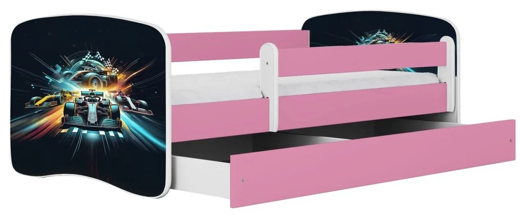 Detská posteľ Babydreams race ružová