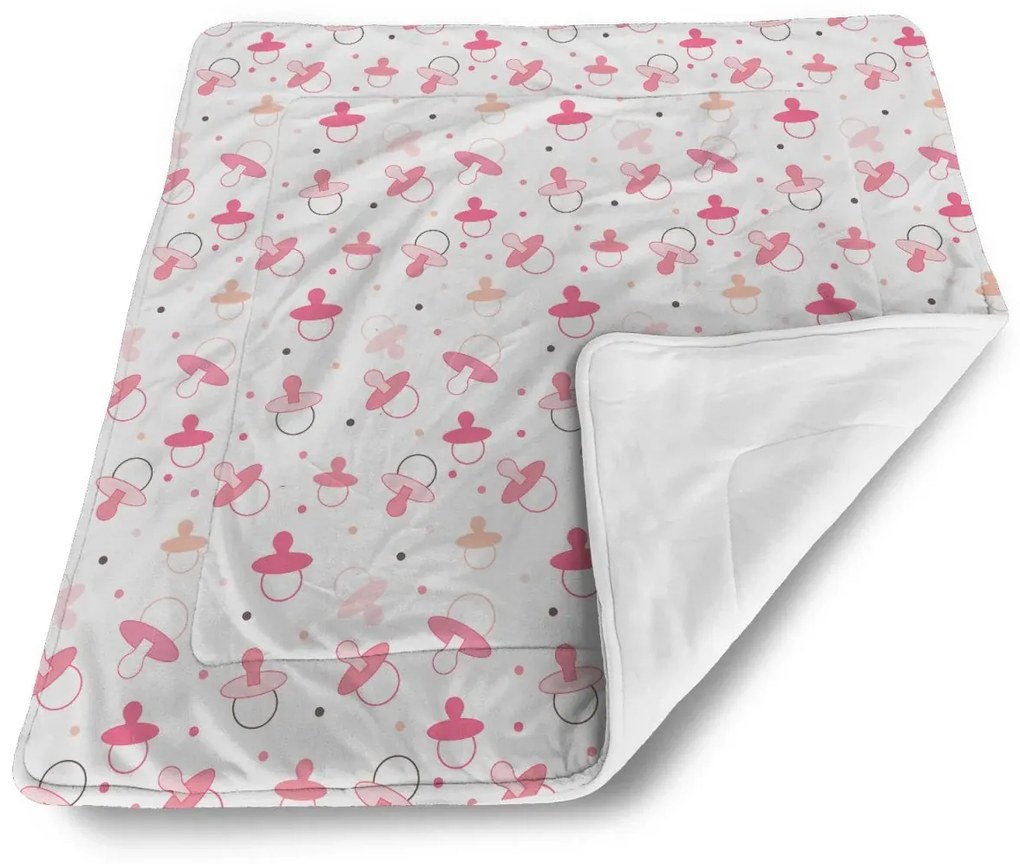 Sablio Deka pre bábätko Ružové cumlíky - 90x120 cm