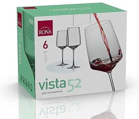 Rona Poháre na víno VISTA 520 ml, 6 ks